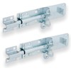 2 x Brenton Strong Sliding Padlock Shed Gate Door Bolt