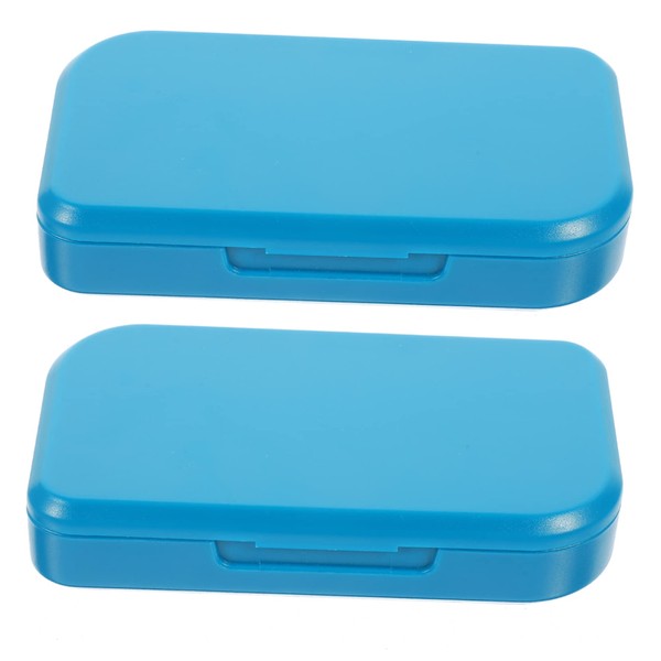 PACKOVE 2Pcs Portable Weekly Pill Organizer Box Airtight Six Compartment