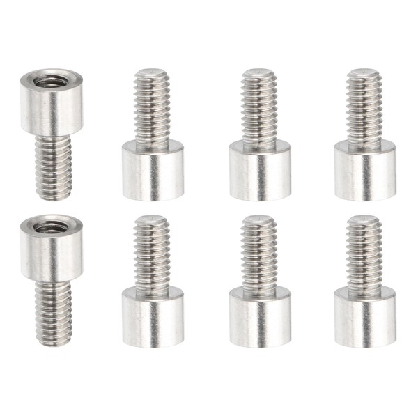 PATIKIL 8 Pcs M3x55+6mm Stainless Steel Standoff Extension Posts Screws,Metric