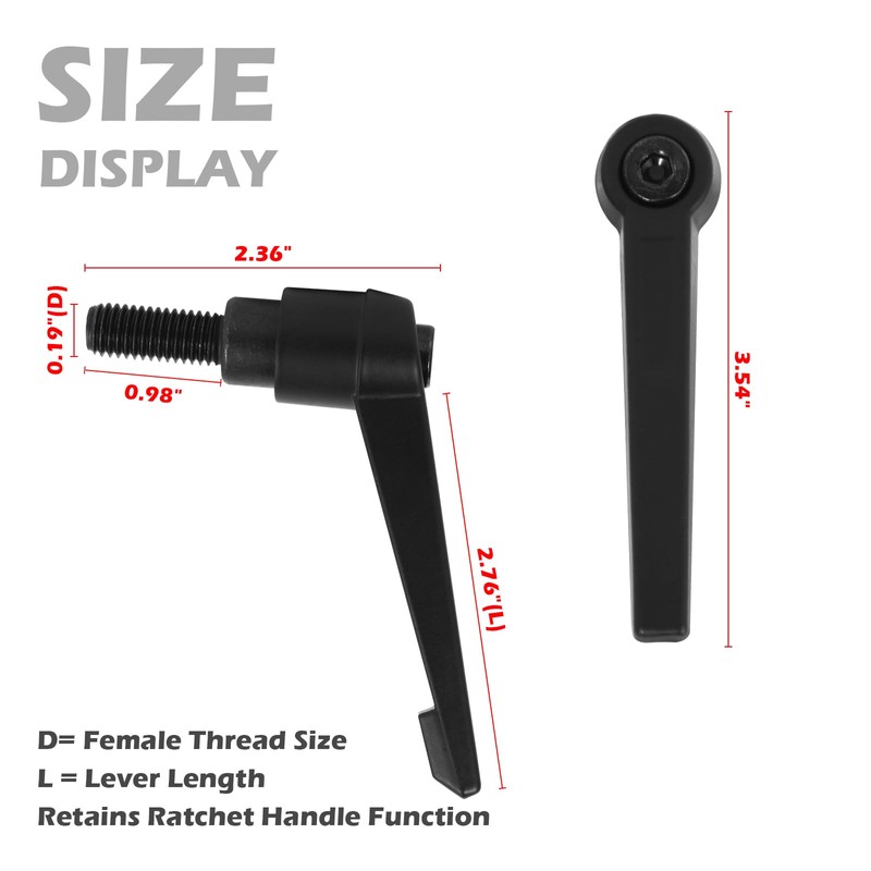 GGTE Exercise Bike Seat Height/Handle Bar Height Replacement Handle Compatible