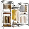 JOISCOPE Wardrobe Organizer - Heavy Duty Clothes Rack with 5