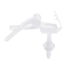 Canomo Universal White Plastic Toilet Seat Hinges Replacement with Bolts