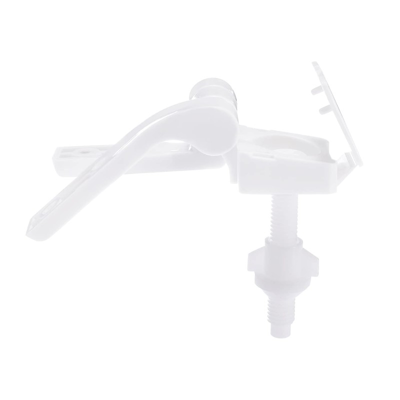 Canomo Universal White Plastic Toilet Seat Hinges Replacement with Bolts