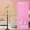 7FT Cherry Blossom Tree with 144 LED Lights, 432 Lush