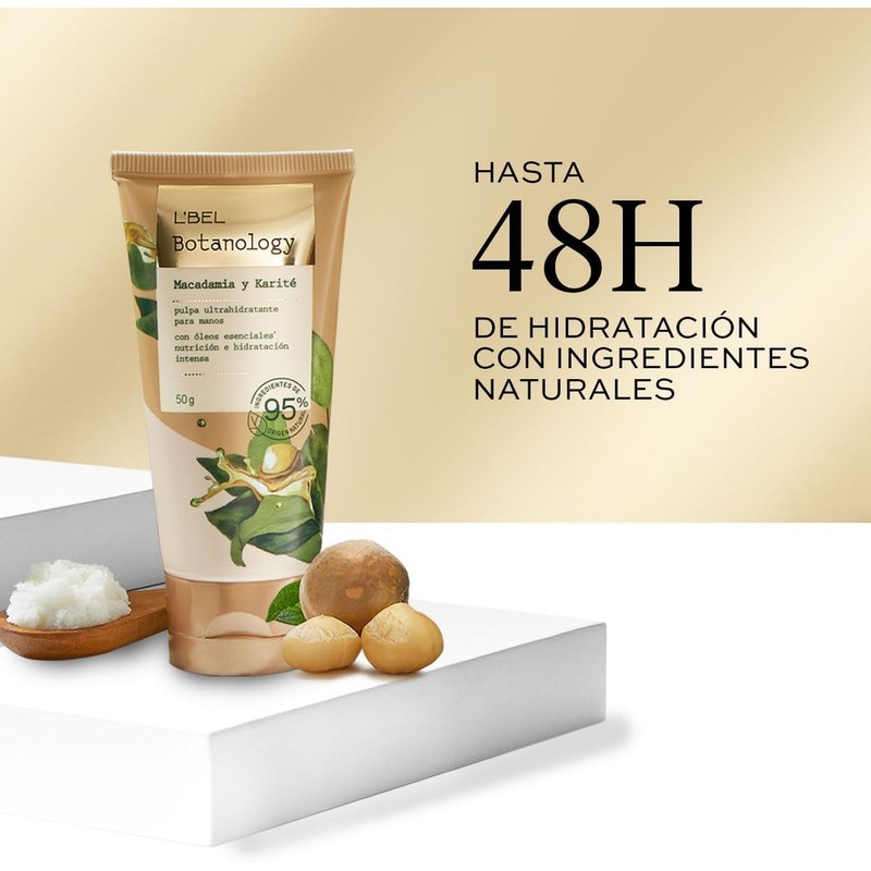 L'BEL, Botanology Crema Hidratante para Manos Macadamia