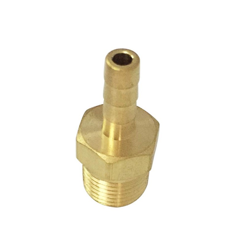 Metalwork 1/8" Barb to 1/4" Male NPT Adapter Brass Hose