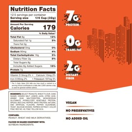 GAME NUTS Hot Crunchy Roasted Peanuts, Baked Not Fried, Spicy Vegan Snack, Protein-Packed Energy Boost, Guilt-Free Crunch, 14.1oz Jar (6-Pack)