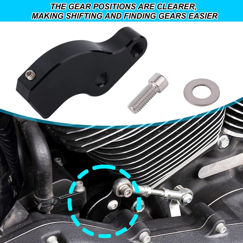 lasuroa Motorcycle Neutral Shift Assist Kit, Aluminum Alloy Easy Neutral