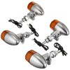 Kitaco 830-0402031 Turn Signal Kit, Rocket Mini, Aluminum Fabric, Amber