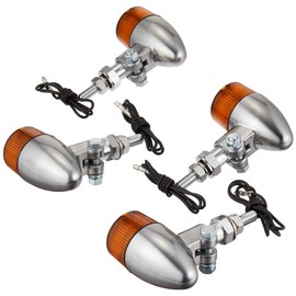 Kitaco 830-0402031 Turn Signal Kit, Rocket Mini, Aluminum Fabric, Amber