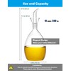HAIZEEN 18 oz / 500 ml Olive Oil & Vinegar