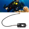 Diving Tank Refill Adapter with Gauge Hose Aluminium Alloy Durable