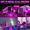 KEING Purple 3.8" 6 LED Trailer Marker Lights Sealed, LED