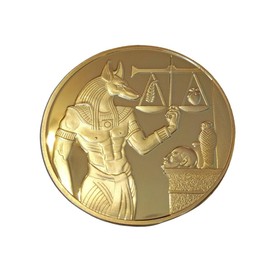 ANCLLO Ancient Protector Anubis Egyptian New Ornamental Collectable Commemorative Coin