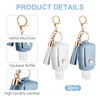Grevosea 2Pcs Hand Sanitizer Holder, 30ml Portable Leather Hand Sanitizer