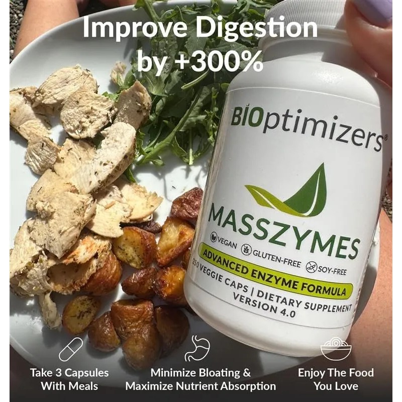 Masszymes Bioptimizers - Enzimas Digestivas Para Protenas