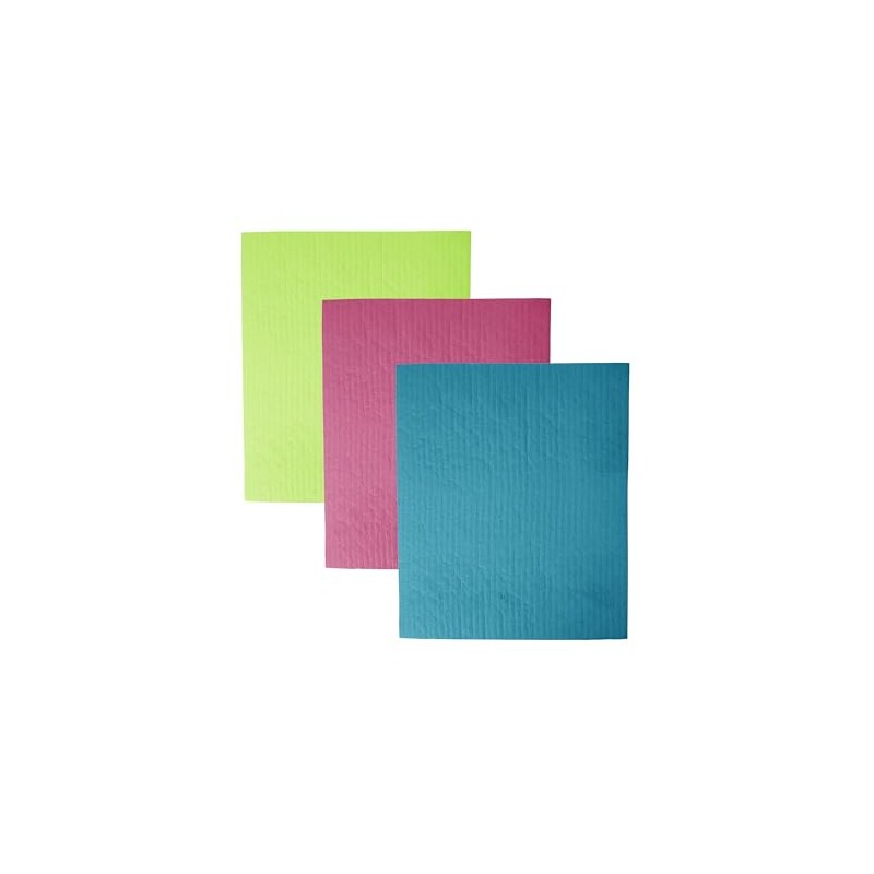 Dexam Set of 3 Swedish Dishcloths - Teal, Cerise, Green