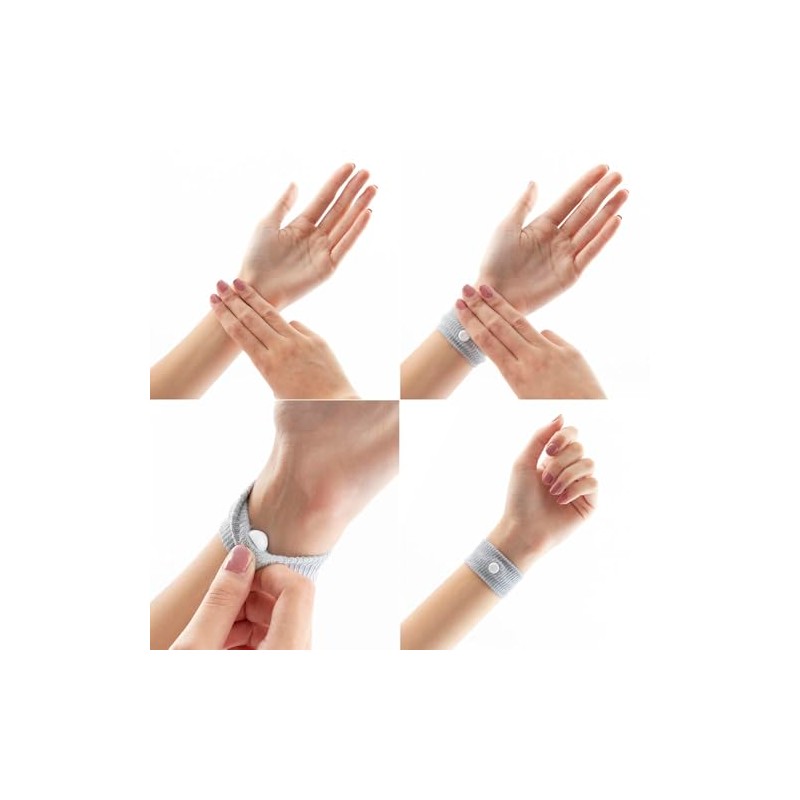 Pulsera Anti Mareo de Acupuntura para Evitar Nauseas (2 Pulseras)