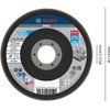 Bosch 1x PRO Metal X571 Flap Disc Angled Version Fiber