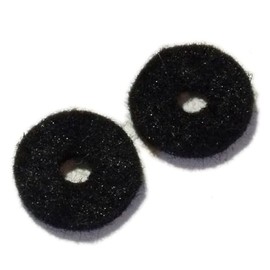 2x guitar strap pin felts/washers in black