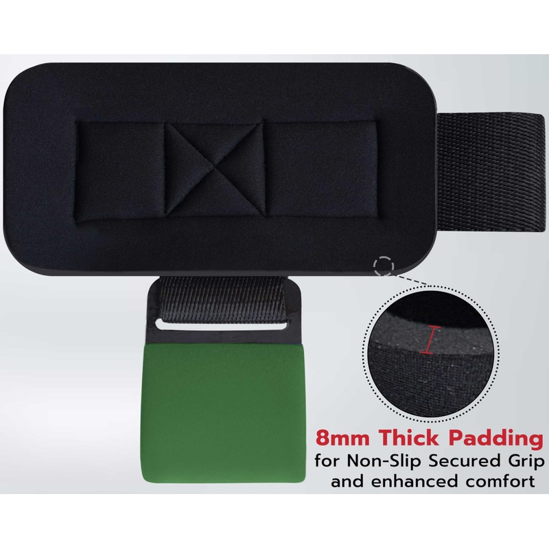 AQF Weight Lifting Hooks Straps, Non-Slip Rubber Coating Grips 8mm