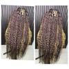 Full Lace Brown and Honey Blonde Two Tone Bobo Knotless