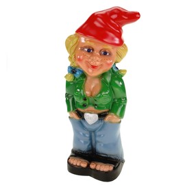 Rakso 0941 Garden Gnome Woman Made of Shatterproof PVC Gnome Made in Germany