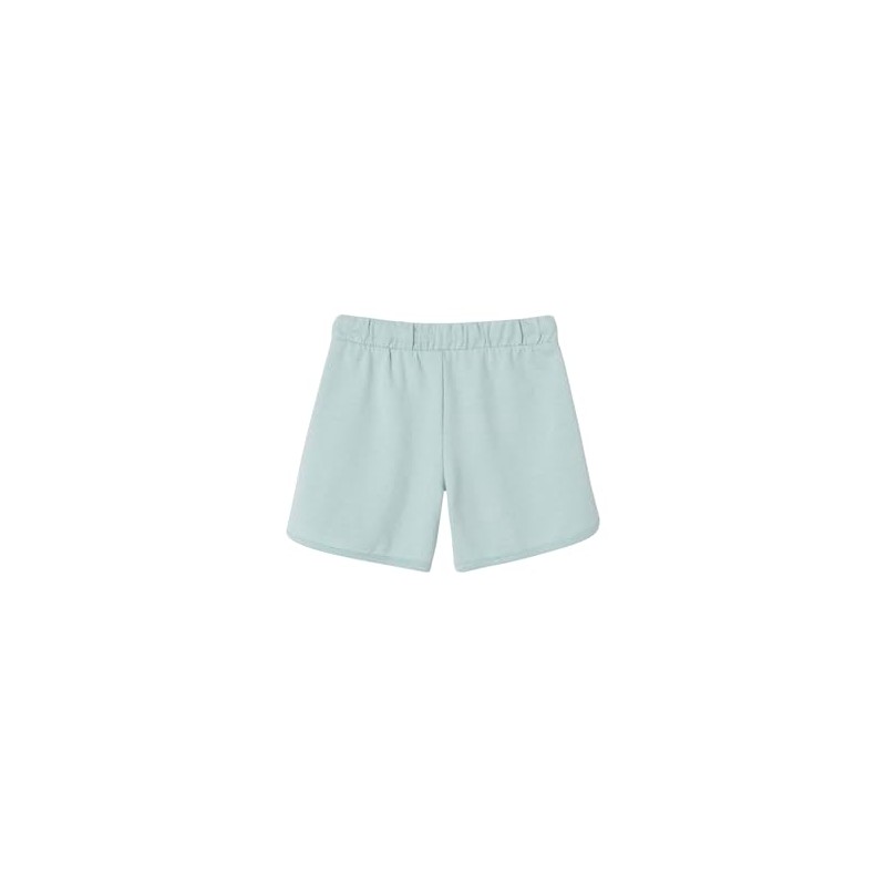 Vertbaudet Girls Sweat Shorts with Recycled Polyester Aqua 110, green