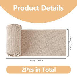 DICOSMETIC 2Pcs Khaki Rib Fabric for Cuffs Cotton Stretch Knit Fabric Trim 37x2.75in Fabric Cuff for Sewing Clothes Waistbands Collar Sleeve Cuffs Jacket