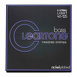 Cleartone Nickel Plated Steel Electric Bass Guitar Strings (40-125 5-String)