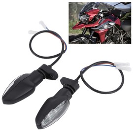 Tefola Pairs Motorcycle Turn Signal Light, Motorbike Turning Indicators, Front LED Amber Indicators 12V Fit for TRIUMPH Tiger 800/1200