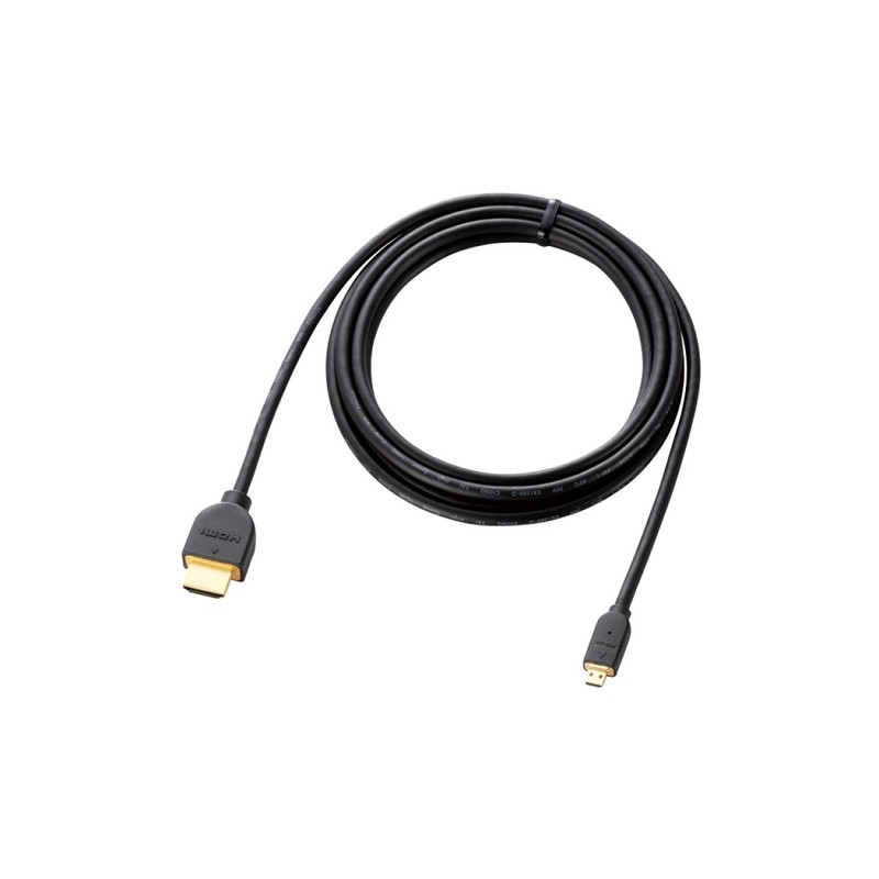 ELECOM タブレットPC用HDMIケーブル 1.4 micro 2m TB-HD14EU20BK