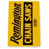 Tinworld Tin Sign: Remington Chain Saws Yellow Retro Rustic Tools