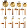 Measuring Cups and Spoons Set 8-Piece, Food-Grade Golden Nonstick with