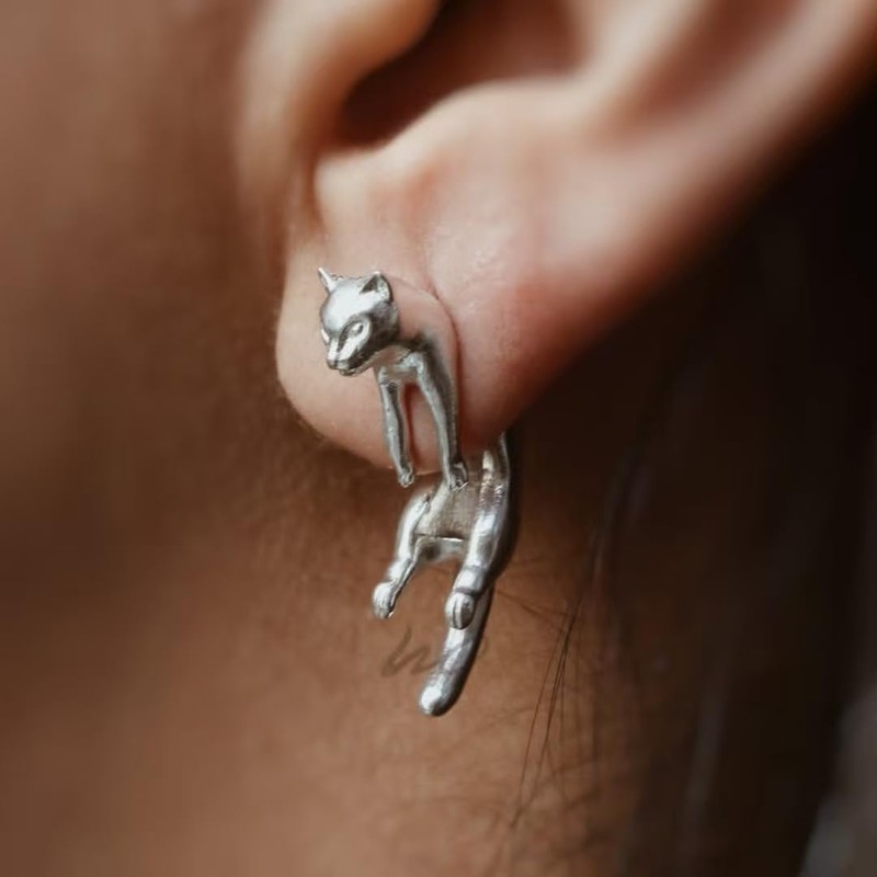 Silver Earring for Women Christmas Stocking Stuffers Vintage Weird stuff