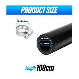 Flaconi Car Petrol Hose, Fuel Hose, Petrol Hose Set, Fuel Line, Fuel Line Hose, Fuel Line Kit, Suitable for Cars, Motorcycles, Tractors, Golf Carts (Diameter 10 mm)