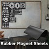 40Pcs Rubber Magnetic Sheets Thickness with Clear Stamp Die Storage