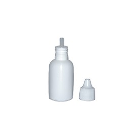100 Gotero Farmacéutico Plastico Blanco Tapa Inserto 20 ml