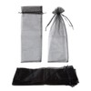 Wuligirl 20pcs Black Large Sheer Organza Wine Bottle Bags Drawstring