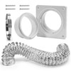 VIWINVELA Dryer Vent Hose Connector Kit - Dryer Vent Wall