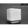 ECOWINGS Small Square Disposable Bowls: Sustainable Elegance for Every Bite