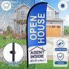 Buryeah 2 Pack Open House Flags Signs for Real Estate