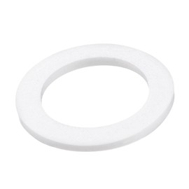 sourcing map PTFE Flat Washers 30mm OD 20mm ID 2mm Thick Flange Gasket, White Pack of 10
