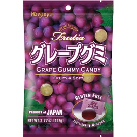 KASUGAI Fruit Gum with Grape Flavour - 1 x 107 g