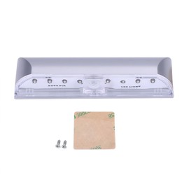 Battery Powered LED PIR Motion Sensor Security Stair Lamp Cabinet Wardrobe Light (Warm White)