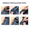 6 Sets Adjustable Waist Buckle Extender Set, Jean Button Pins,