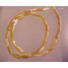 Gold Mother of Pearl Trocca Shell 10mm X 5mm Cone Bead Strands 16" strands