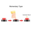 Heschen 16 mm Round Push Button Momentary Type, 1NO 1NC,