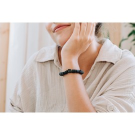 Lebensquelle Plus Black Tourmaline Crystal Bracelet | 19 cm | High Quality Gemstone Bracelet Made of Tourmaline Crystals, Gemstone, Crystal