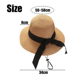 1 Piece Women's Sun Hat, Women's Sun Hat, Summer Hat, Cowboy Hat, UPF 50+ Sun Protection Hat, Uv Protection Sun Hat, Perfect for Vacation, Beach Beige